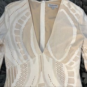 Fashion Nova Ivory Bodycon Dress.